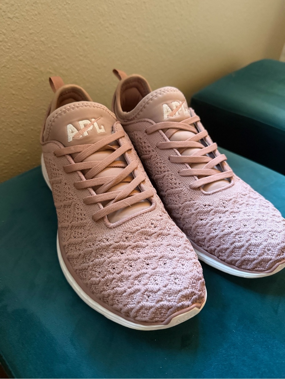 APL Women's Techloom Knit Athletic Sneakers in Dusty Pink